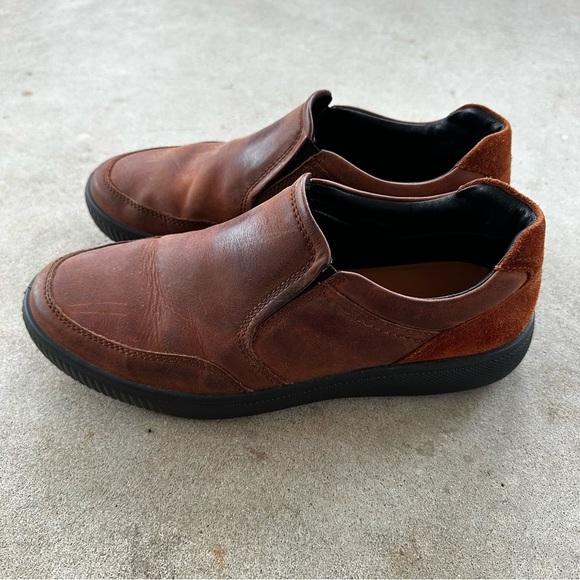 Hotter Leather Slip On Brown Shoes Men’s Size 9.5 Made in England main image 8